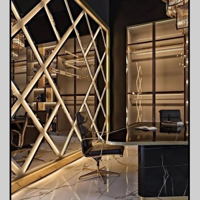 آینه دکوراتیو پازل اریب C03