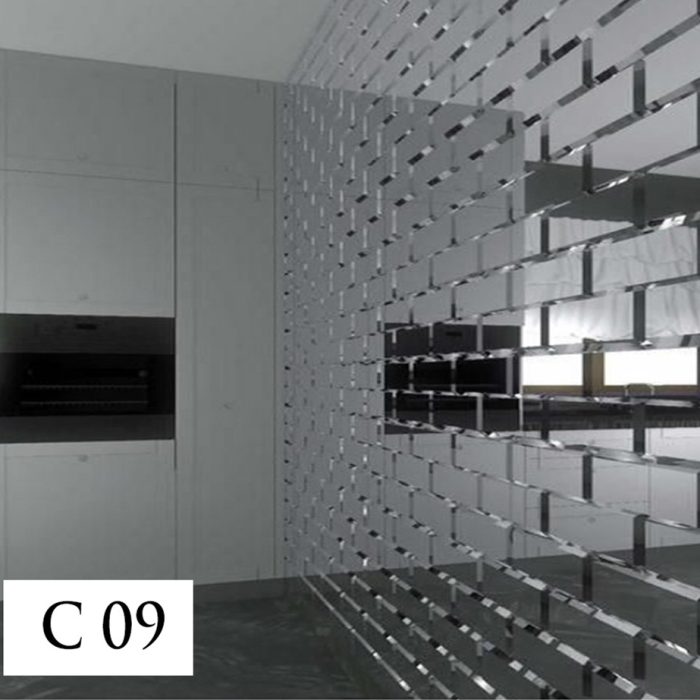 آینه دکوراتیو آجری (تا عرض 13سانت) C09