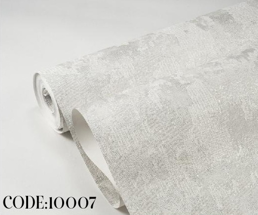 کاغذ دیواری طرح پتینه نقره‌ای کد ۱۰۰۰۷