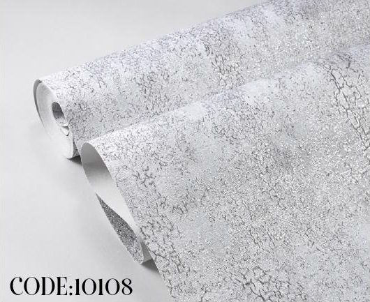 کاغذ دیواری طرح پتینه خاکستری کد ۱۰۱۰۸
